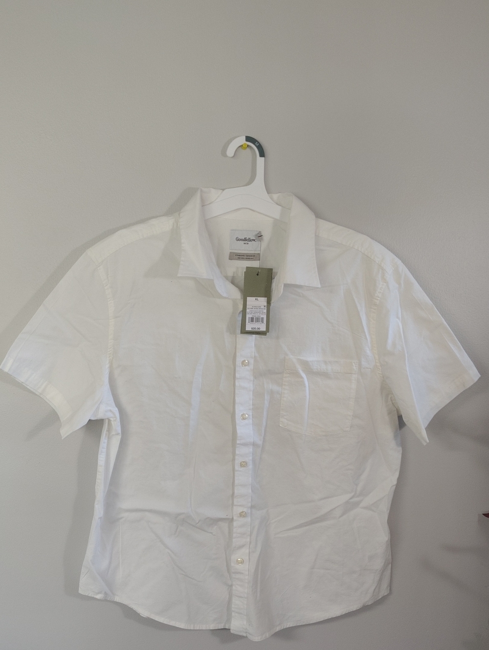 Target Natural White Short-Sleeve Poplin Shirt - Natural White